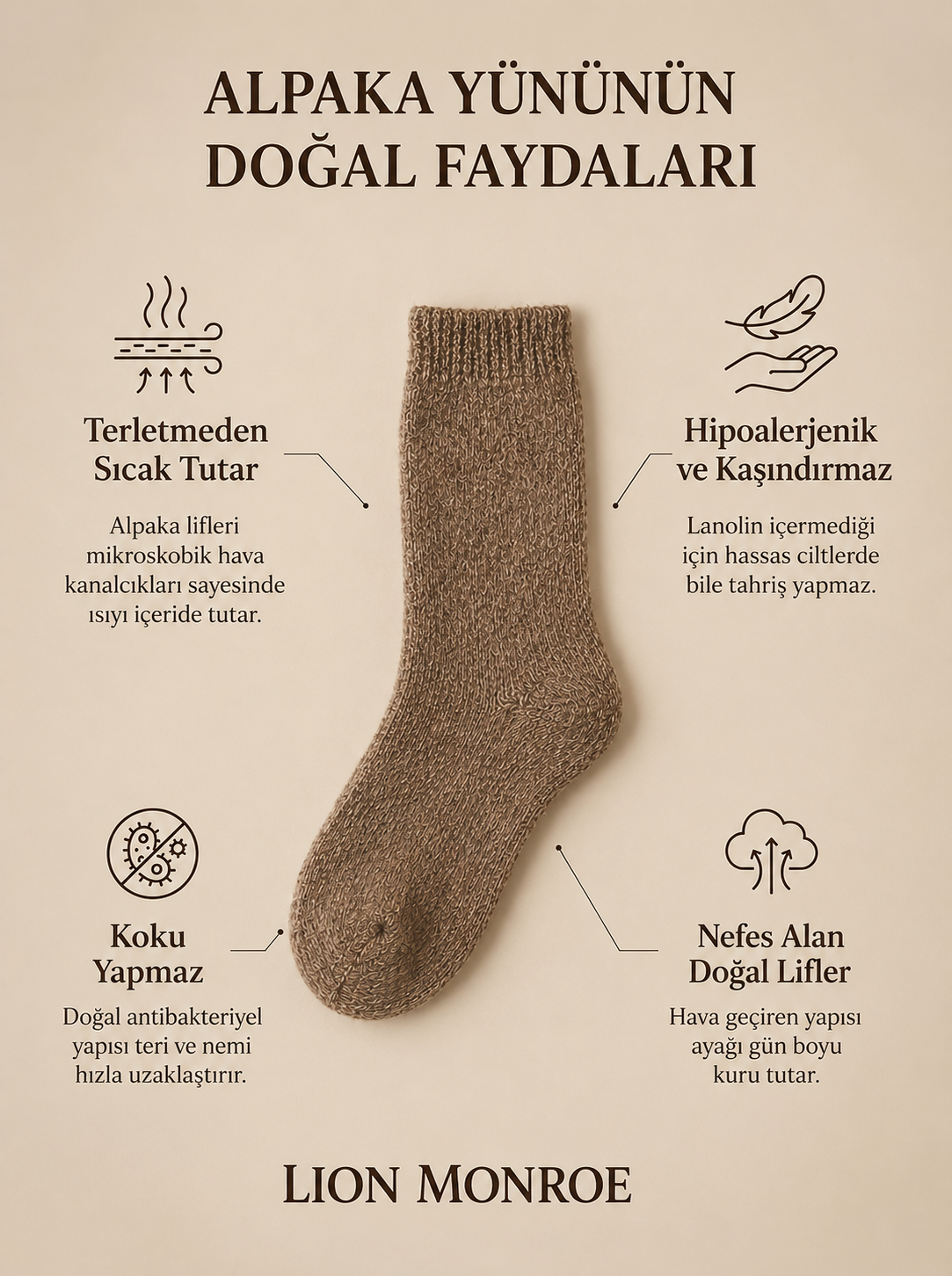 Alpaka Kışlık Çorap