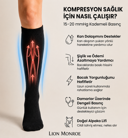 Alpaka Kompresyon Çorap