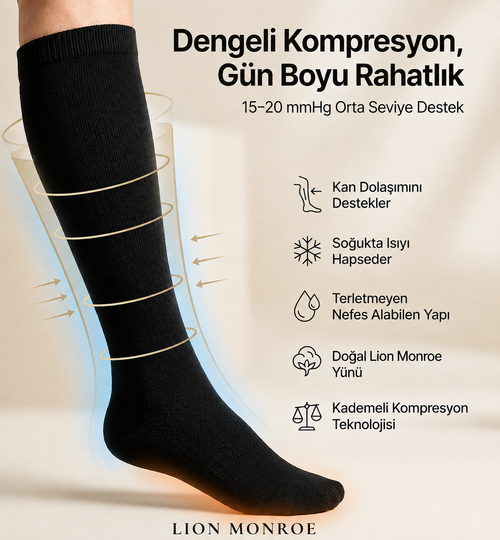 Alpaka Kompresyon Çorap