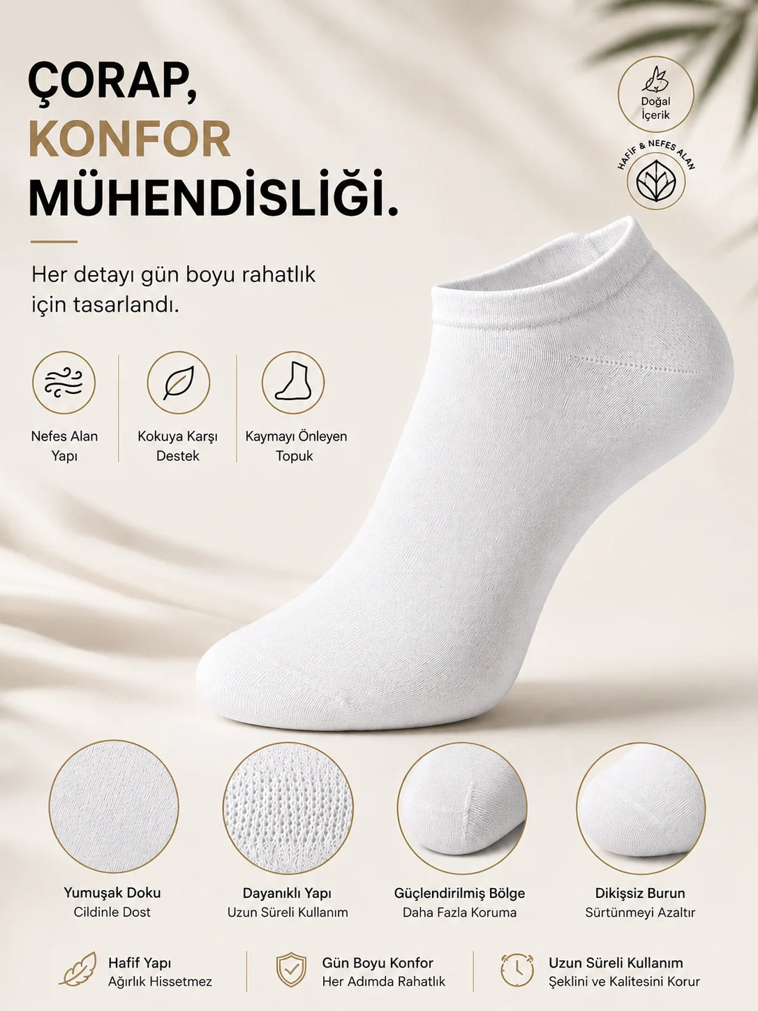 Premium Yazlık Patik Çorap