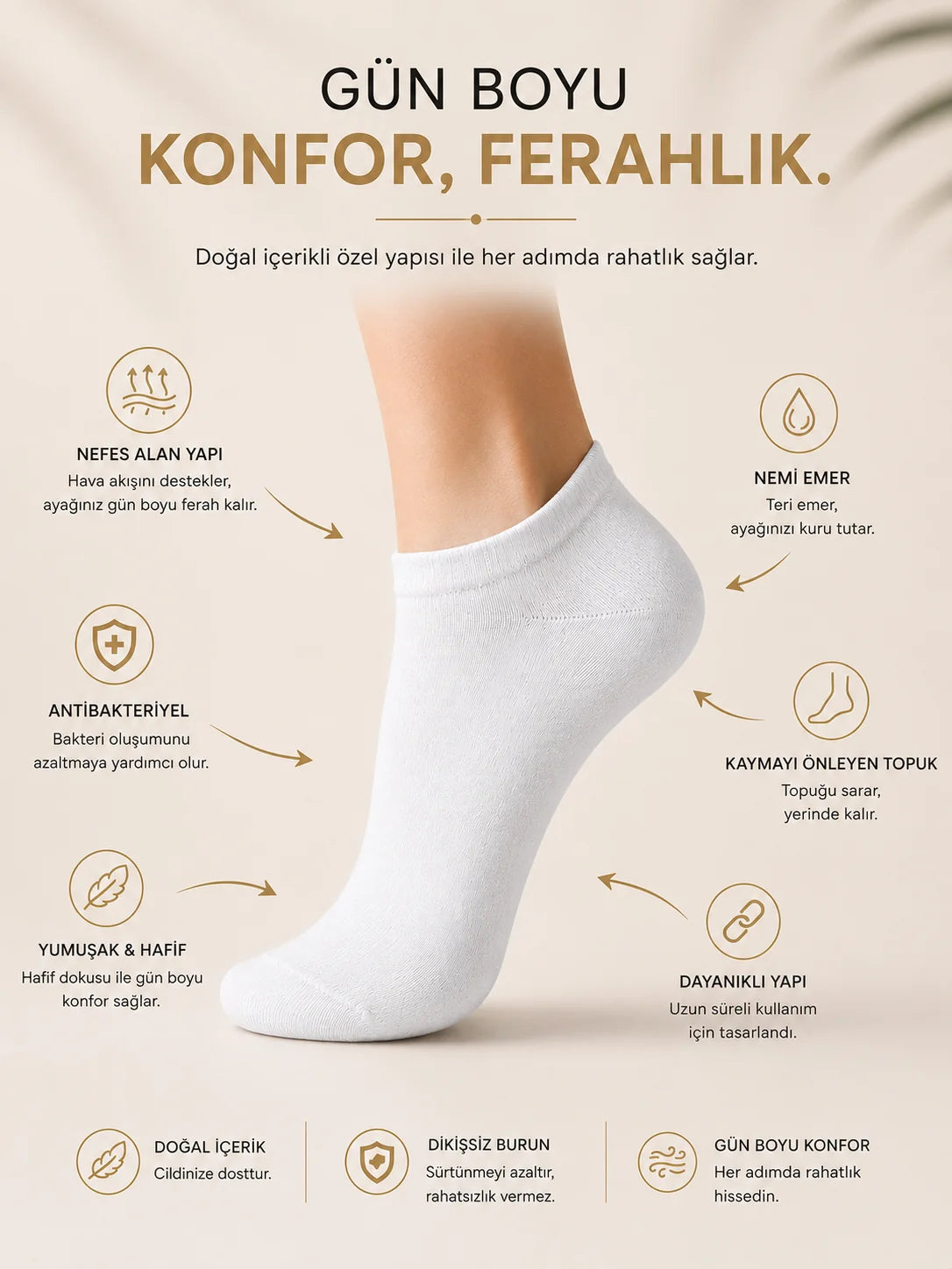 Premium Yazlık Patik Çorap