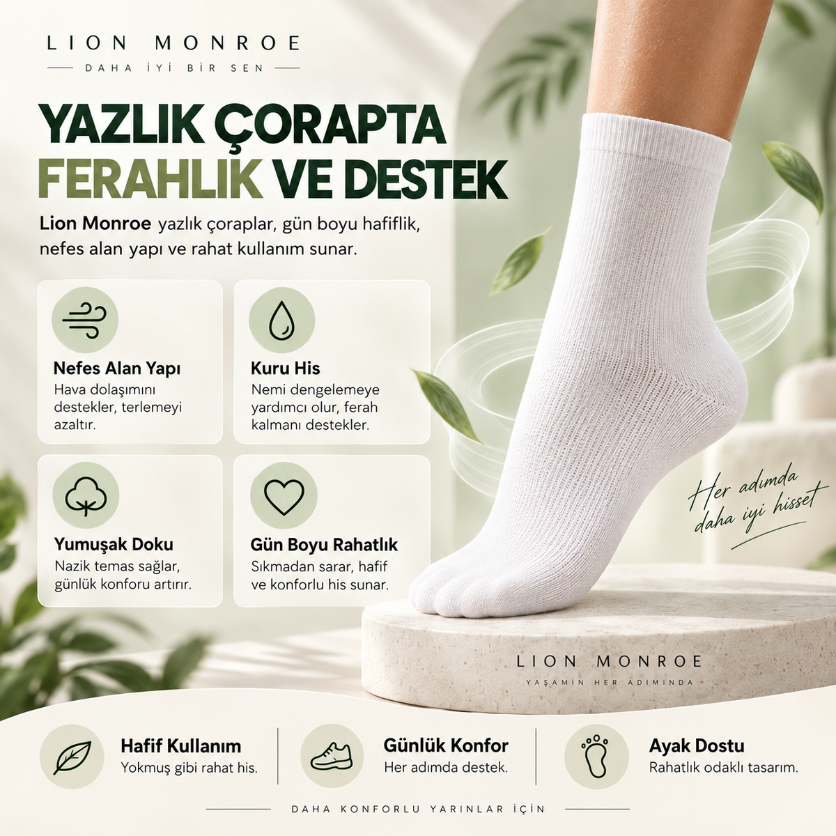 Premium Yazlık Soket Çorap