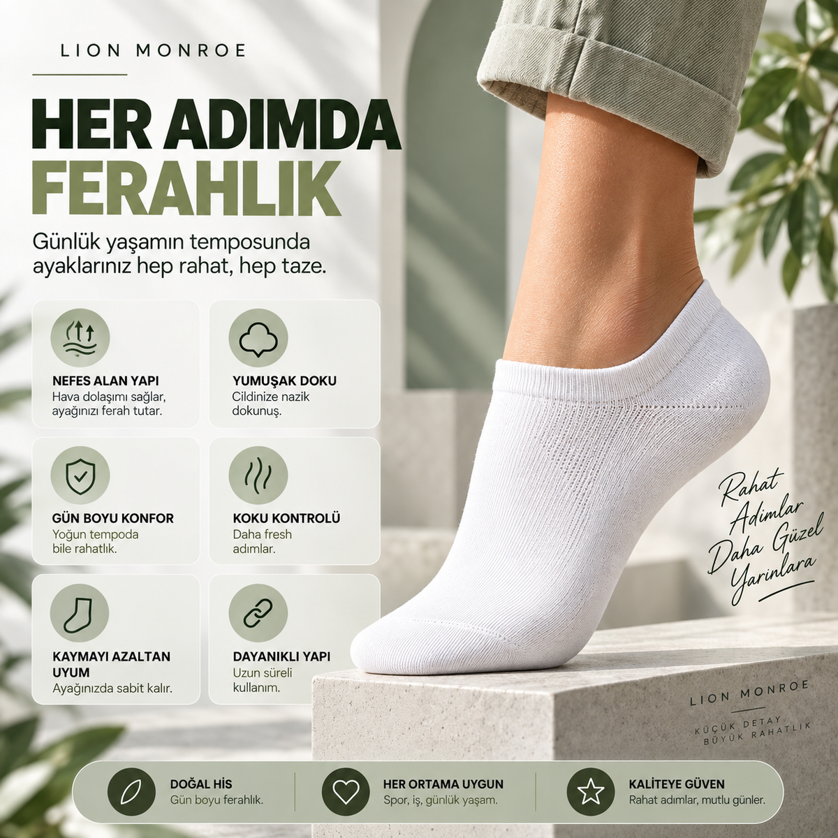 Premium Yazlık Patik Çorap