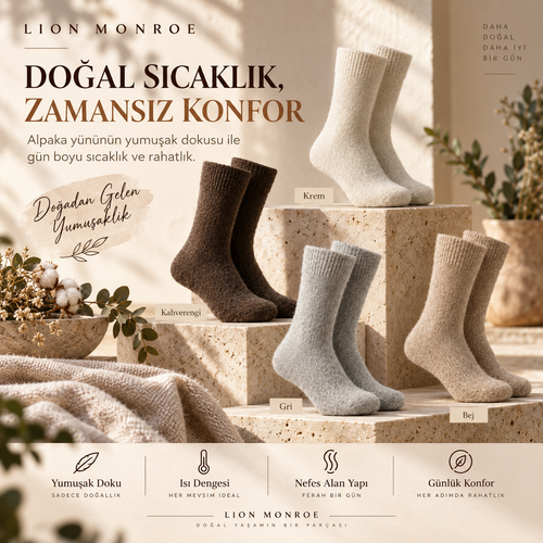 Alpaca Winter Socks