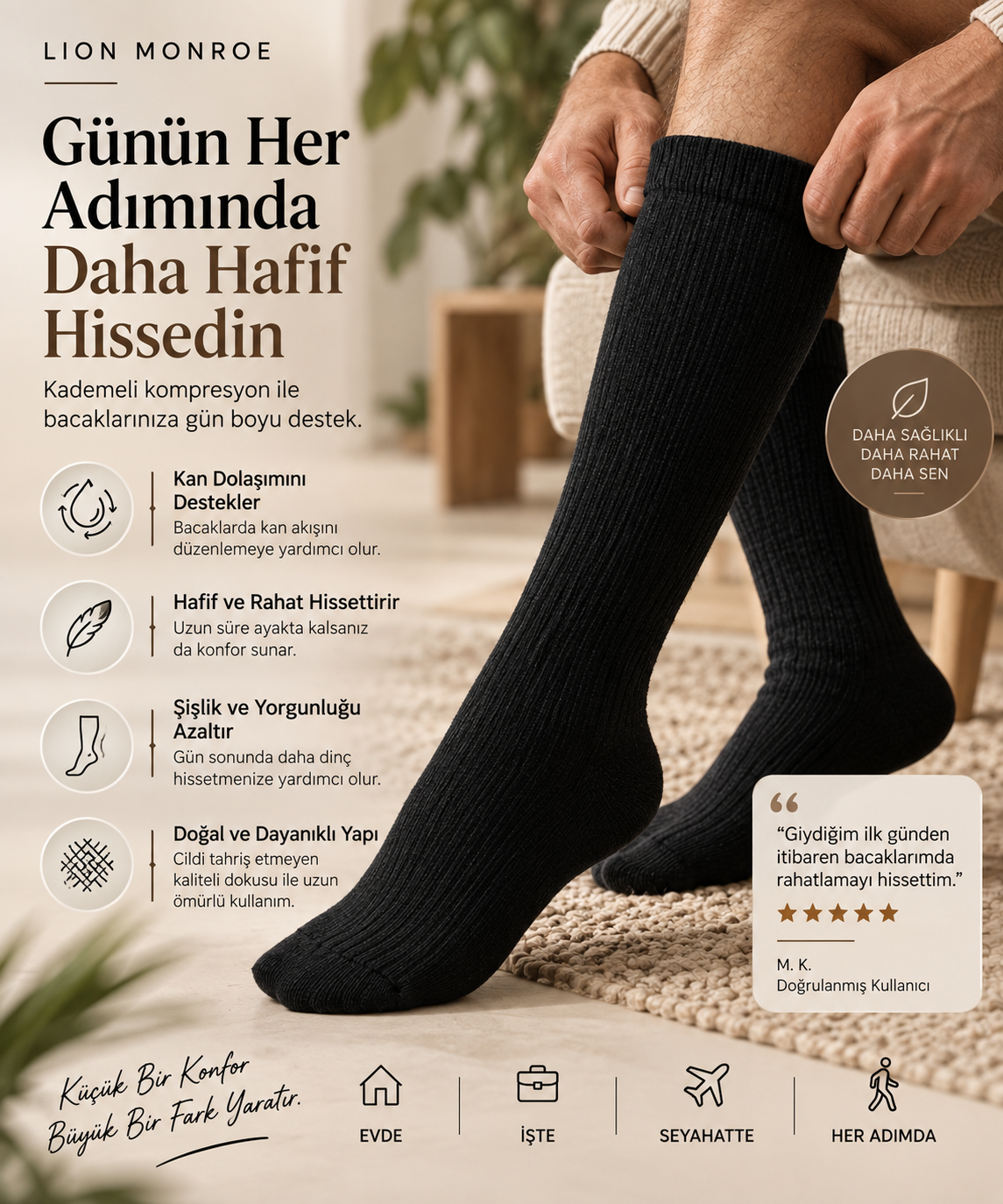 Alpaka Kompresyon Çorap